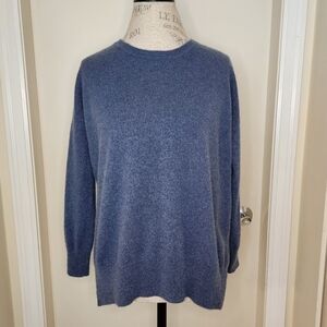 Biline denim cashmere sweater